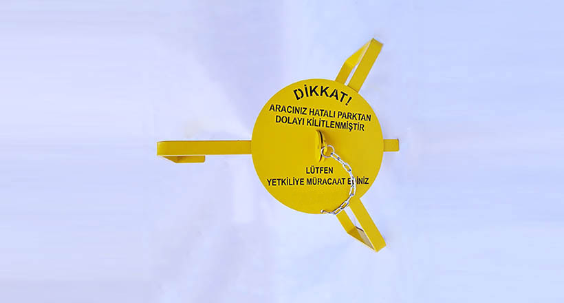 araba tekerlek kilidi, teker kilidi, otopark sistemleri