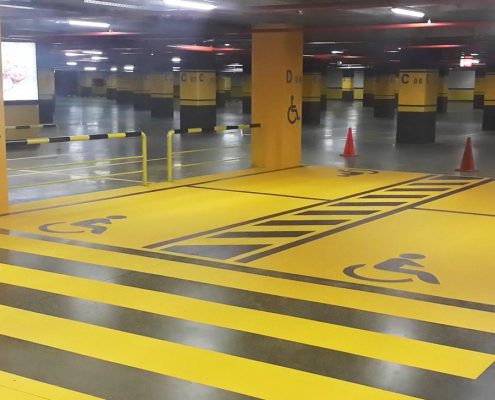 otopark boyama, otopark şerit çizgi boyama, yol boyama, yol çizgi boyama, otopark park edilemez boyama, otopark yön işareti boyama